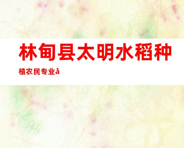 林甸县太明水稻种植农民专业合作社